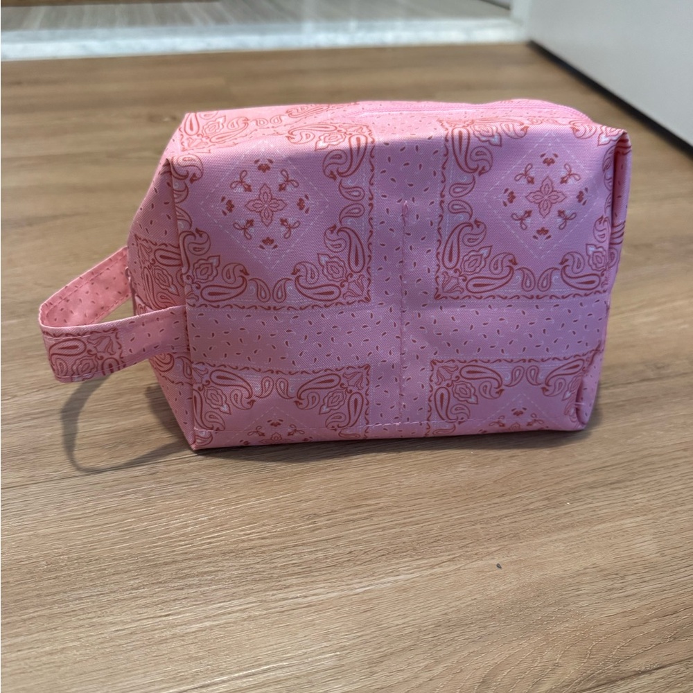L*Space Pink Bandana Print Pouch